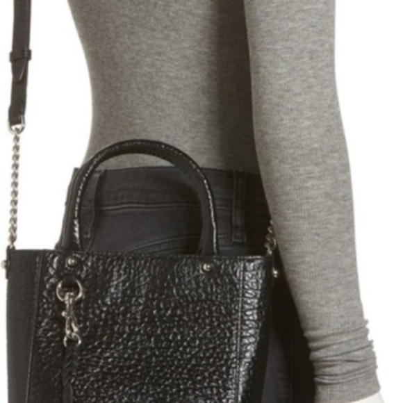 Rebecca Minkoff Black Textured Leather Tote - Picture 14 of 15
